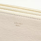CELINE 171453 Shoulder Bag Trio Large Crossbody bag leather off white Women