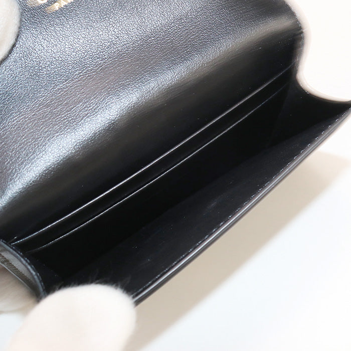 CELINE 10I58 3DPV.38NO Flap card holder Triomphe name card holder black Women
