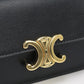 CELINE 10I58 3DPV.38NO Flap card holder Triomphe name card holder black Women