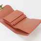 CELINE 10D78 3DPV Small flap  Triomphe Three fold wallet Calfskin pink Women