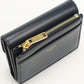 CELINE 10I65 3DPV Compact wallet with coin pocket Triomphe  navy Women