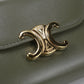 CELINE 10D78 3DPV Small flap Triomphe Three fold wallet Calfskin khaki Women