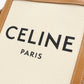 CELINE 19330 2BNZ.02NT 2WAY Mini vertical hippopotamus Handbag canvas/Calfskin