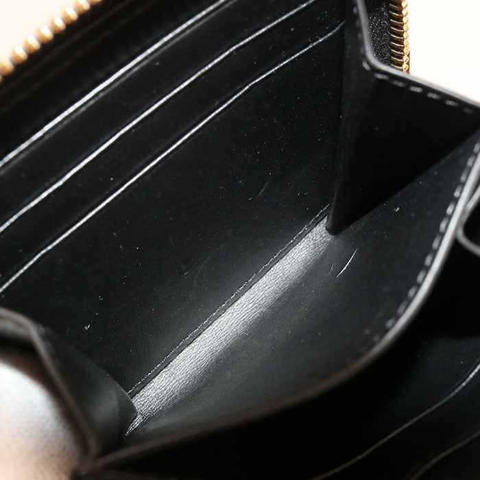 CELINE Zip coin purse Cuir Triomphe Coin Pocket Calfskin black Women