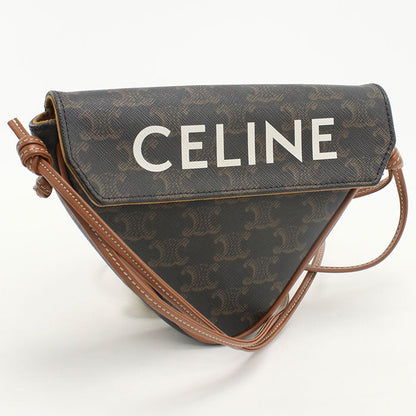 CELINE Triomphe canvas Diagonal shoulder bag Triomphe canvas brown Women