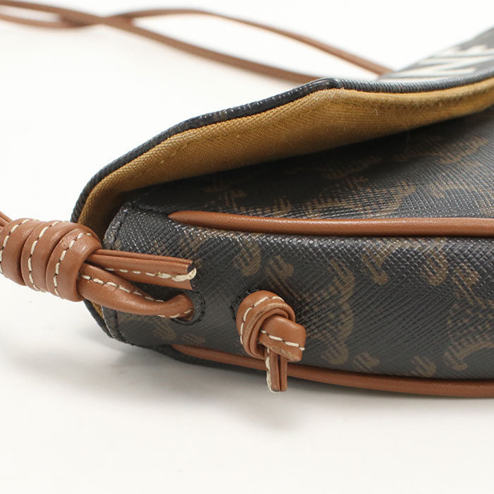 CELINE Triomphe canvas Diagonal shoulder bag Triomphe canvas brown Women