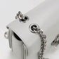 CELINE 18725 3BFB Chain Shoulder Bag leather gray Women