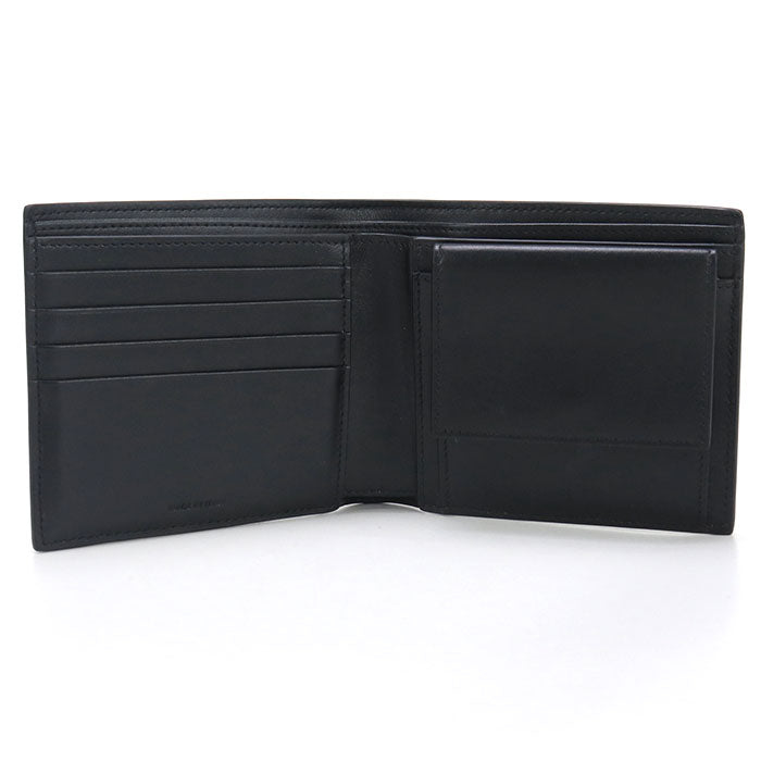 CELINE 10C87 3FQB 38SI Bi-fold wallet Triomphe embossed Calfskin black mens