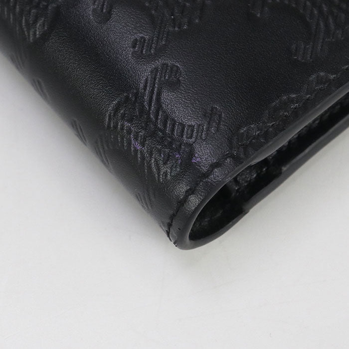 CELINE 10C87 3FQB 38SI Bi-fold wallet Triomphe embossed Calfskin black mens