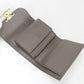 CELINE Small flap wallet Triomphe Three fold wallet Calfskin gray Women