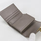 CELINE 10D783DPV.18GT Small flap wallet Triomphe Three fold leather gray Women