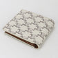 CELINE 10C87 Bifold wallet Triomphe Flap wallet Triomphe canvas,leather white mens