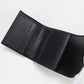 CELINE 10D78 3DPV Tri-fold wallet Triomphe Small flap wallet Calfskin black Women