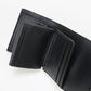CELINE 10D78 3DPV Tri-fold wallet Triomphe Small flap wallet Calfskin black Women