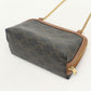 CELINE 10E382CBX.04LU Chain clutch Triomphe canvas Diagonal shoulder bag Brown Women
