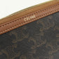CELINE 10E382CBX.04LU Chain clutch Triomphe canvas Diagonal shoulder bag Brown Women