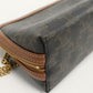 CELINE 10E382CBX.04LU Chain clutch Triomphe canvas Diagonal shoulder bag Brown Women