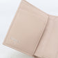 CHANEL A84346 Tri-fold wallet Chevron V Stitch Small flap wallet  leather pink Women
