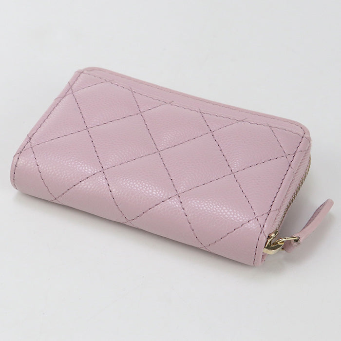 CHANEL AP0216 Zip coin purse Matrasse Coin Pocket/caviar pink Women