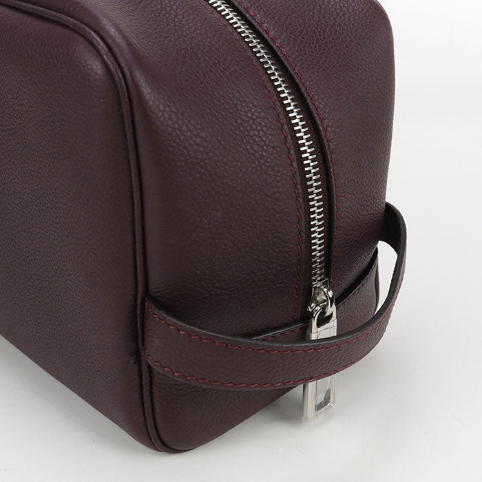 FENDI 7AS378 APDR business bag Clutch leather Wine Red mens