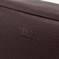 FENDI 7AS378 APDR business bag Clutch leather Wine Red mens