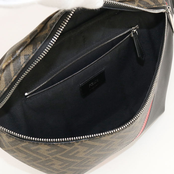 FENDI 7VA434 A9XS Belt bag Diagonal body bag PVC/leather Brown mens