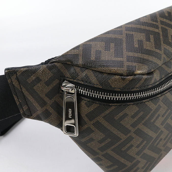 FENDI 7VA434 A9XS Belt bag Diagonal body bag PVC/leather Brown mens
