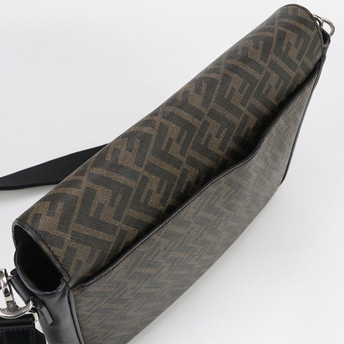 FENDI 7VA521 A9XS Diagonal Diagonal shoulder bag PVC leather Brown mens