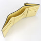 FENDI 8M0480 ALV4 FF Diamond Three fold wallet leather Yellow Women