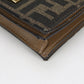 FENDI 8M0420 A98P baguette FF logo Folded wallet Jacquard Brown Women