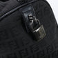 FENDI 8BL068 Mini Boston bag Zucchino travel bag Jacquard black Women