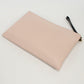 FENDI 8N0178 Fendi Rome logo AEHR Large Flat Pouch Clutch bag leather pink Women