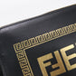 FENDI FE83752 Clutch bag FENDACE leather Black mens