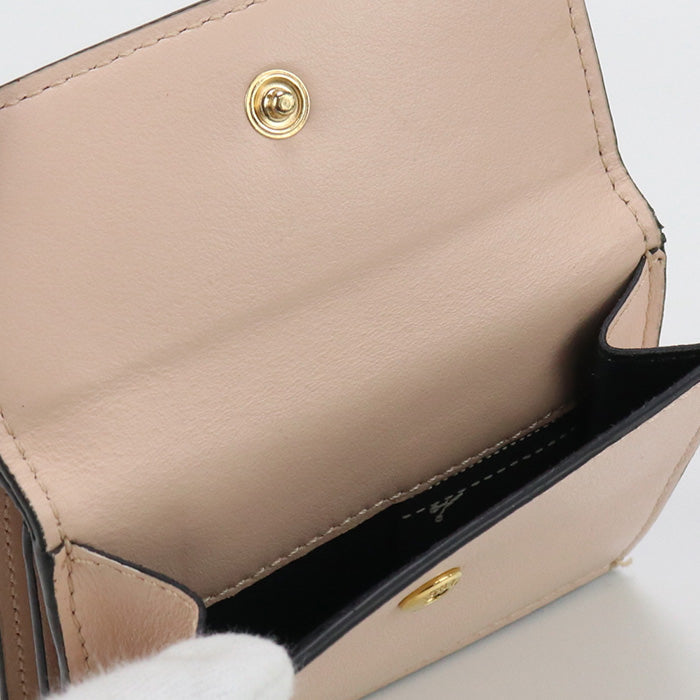 FENDI 8M0395 FENDI ROMA Tri-fold wallet with coin purse leather pink Women