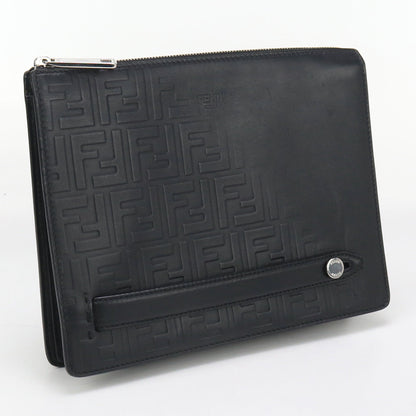 FENDI 7VA445 Clutch bag Clutch bag leather black mens