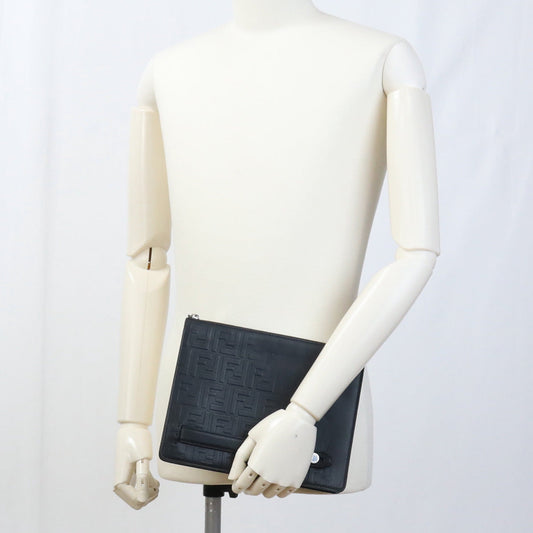 FENDI 7VA445 Clutch bag Clutch bag leather black mens