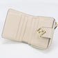FENDI 8M0490 Bi-fold wallet FF Diamond Two-tone flap wallet leather white Women
