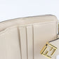 FENDI 8M0490 Bi-fold wallet FF Diamond Two-tone flap wallet leather white Women