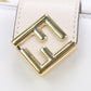 FENDI 8M0490 Bi-fold wallet FF Diamond Two-tone flap wallet leather white Women