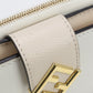 FENDI 8M0490 Bi-fold wallet FF Diamond Two-tone flap wallet leather white Women