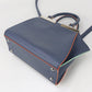 FENDI 8BH333 5QT 2WAY Tote Bag shoulder bag Trois Jules  leather Blue Women