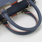 FENDI 8BH333 5QT 2WAY Tote Bag shoulder bag Trois Jules  leather Blue Women