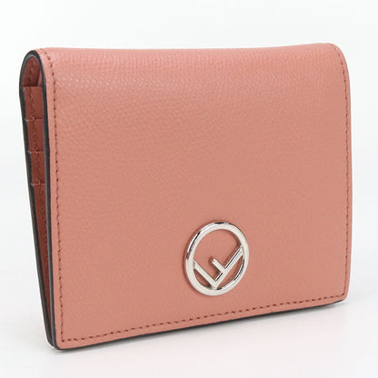 FENDI 8M0387 A18B Bi-fold wallet F is Fendi Flap wallet Calf leather Light pink Women