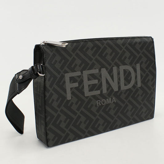 FENDI 7VA564 AJJ4 Clutch bag PVC Black mens