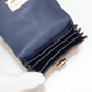 FENDI 8M0416 Business card holder A5DY Peekaboo Card Case Calf leather Brown Women