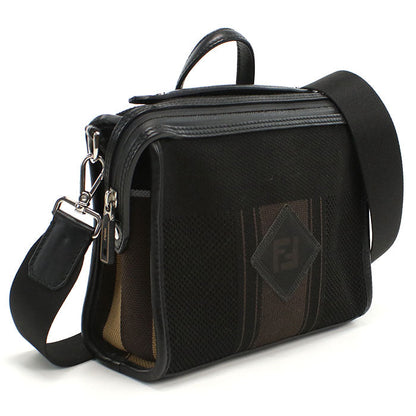 FENDI FE88635 2WAY handbag Shoulder Bag canvas Black unisex