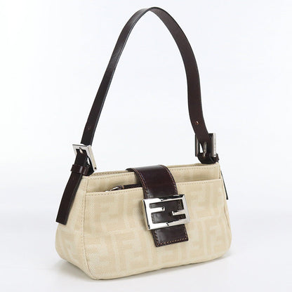 FENDI FE90456 One Shoulder Bag Zucca Shoulder Bag beige Women