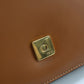 FENDI FE90591 Shoulder Bag curligraphy Shoulder Bag leather brown Women