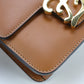FENDI FE90591 Shoulder Bag curligraphy Shoulder Bag leather brown Women