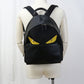 FENDI 7VZ012 Backpack Bugs monster Nylon,leather black mens